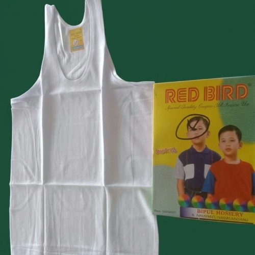 RED BIRD-সাদা-সেন্ডো-গেঞ্জি BX